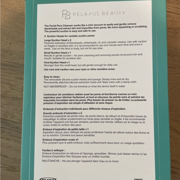 BNIB Relaxus Beauty pore cleanser. - Picture 3 of 4